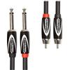 Roland Doppio Cavo di Interconnessione Black Series—Da 1/4" a Rca, 3M /10Ft Rcc-10-2R28