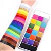Beliky Girl Beauty Searcher Vernice per il corpo del viso, 20 colori di pittura ad olio professionale Tavolozza per il trucco del tatuaggio flash Arte Party Fancy Dress Paletta di bellezza