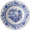 Hutschenreuther 10123 - Piatto Fondo con Bordino, in Porcellana, Motivo: cipolle, 23 cm, Colore: Blu