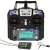 GoolRC, ricevitore e trasmettitore ad alta precisioneR6-B, modello Flysky FS-T6, da 2,4 GHz, a 6 canali, e 2 modalità, per radiocomando di multirotor, quadricotteri, elicotteri, aeroplani e macchine Glider