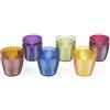 Excelsa 48783 Diamond Set 6 Bicchieri Acqua, Plastica, Multicolore