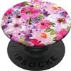 Cascadia Blumen Pop Griffe Supporto per cellulare | Phone Grip | Fiori ad acquerello PopSockets PopGrip Adesivo