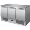 Ristoattrezzature Modello: 6211,Banco frigo saladette a basso consumo energetico classe A 3 porte 1365x700x943h mm
