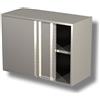 Ristoattrezzature Modello: 87940426,Pensile in acciaio inox 160x40x65h cm con 2 porte scorrevoli EC