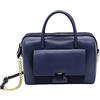 Kate Lee sac à En Cuir Porté Main Ou Bandoulière June Marine, Borsetta Donna, Blu Navy, Grand