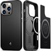 Spigen Cover Mag Armor MagFit, Compatibile con MagSafe, Custodia Magnetica per iPhone 13 Pro - Nero Opaco