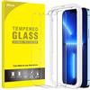JETech Pellicola Protettiva per iPhone 13 Pro Max 6,7 Pollici, Vetro Temperato Film con Strumento di Installazione Facile, Compatibile con Cover, HD Chiaro, Pacco da 2