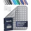 homerella® Tappeto doccia antiscivolo 53x53cm [INCL. Ganci] - Tappetino doccia antiscivolo sensibile alla pelle - Tappeto per doccia antiscivolo rettangolare - Tappetini antiscivolo per doccia