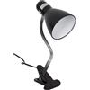 BEL AIR HOME - Lampada Flexo con Pinza da Scrivania Sicion 1xE27, Ideale per Studiare e Lavorare Senza Fatica agli Occhi (NERO)
