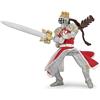 Papo - Statuina Re con Drago e Spada Realistica - 3 Anni + - Collezione Fantastico & Medievale - Gioco Creativo Universo Reale - Idea Regalo Giocattolo Bambina Bambino - 12 Cm X 9 Cm X 9.5 Cm