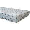 Babyline BACOESCE - Lenzuolo con angoli in flanella, invernale, morbido, traspirante e anallergico, angoli gommati, regolabile (stella celeste, culla 60 x 120 cm), unisex