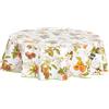 Home Direct Tovaglia rotonda in PVC, facile da pulire, motivo: frutti, 140 cm x 55 cm