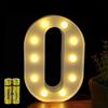 Honphier® - Lettere dell'alfabeto luminose con luci a LED, decorative, a batteria, per ricevimenti, feste, matrimoni, casa o bar (O)