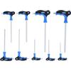 BRILLIANT TOOLS BT041200 Serie di chiavi maschio piegate Torx® con foro frontale con impugnatura a T, 9 pz [Powered by KS TOOLS]