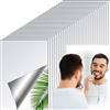 Outus 30 Pezzi Fogli a Specchio Flessibili Piastrelle a Specchio Autoadesive Non in Vetro Adesivi a Specchio per Casa Parete Decor (6 x 4 Pollici)