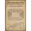 Schatzmix Blechschild Patent für Ein Stadion mit variabler Neigung Metallschild 20x30 Deko Targa di Metallo da Parete, Lamiera, Multicolore, 20x30 cm