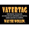 Schatzmix Blechschild Spruch Vatertag Metallschild 20x30 Deko Tin Sign Targa di Metallo da Parete, Lamiera, Multicolore, 20x30 cm
