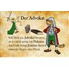 Schatzmix Blechschild Spruch der Advokat Metallschild 20x30 cm Wanddeko Tin Sign Targa di Metallo da Parete, Lamiera, Multicolore