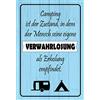 Schatzmix Blechschild Spruch Verwahrlosung Als Erholung Metallschild 20x30 Deko Tin Sign Targa di Metallo da Parete, Lamiera, Multicolore, 20x30 cm