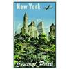 Schatzmix Blechschild New York Central Park Metallschild 20x30 cm Wanddeko Tin Sign Targa di Metallo da Parete, Lamiera, Multicolore