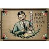 Schatzmix Blechschild Spruch Hot Foam Shave Metallschild 20x30 cm Wanddeko Tin Sign Targa di Metallo da Parete, Lamiera, Multicolore, 20 x 30 cm