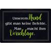Schatzmix Blechschild Spruch Unser Hund Keine Befehle Metallschild Deko 20x30 Tin Sign Targa di Metallo da Parete, Lamiera, Multicolore, 20x30 cm