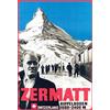 Schatzmix Blechschild Zermatt Riffelboden 1600-2400 m Metallschild 20x30 cm Deko Tin Sign Targa di Metallo da Parete, Lamiera, Multicolore