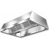 Ristotecno Cappa aspirante Snack centrale con motore - prof. 130 cm - 130x200x45H - AISI 304