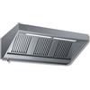 Ristotecno Cappa aspirante Snack a parete senza motore - prof. 90 cm - con illuminazione - 160x90x45H - AISI 304