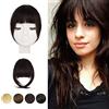 BARSDAR Frangia Clip Capelli Veri, 100% Naturali Frangetta Air Bangs French Bangs Frangia Extension Clip Capelli Veri Cura Capelli Donna lavabile/tingibile