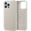 CYRILL di Spigen Leather Brick Cover Compatibile con iPhone 13 Pro Max, Custodia Protettiva Antiurto Sottile in Pelle PU Premium per iPhone 13 Pro Max 6.7 (2021) - Cream