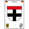 Schatzmix Blechschild Stadtwappen Konstanz Metallschild Wanddeko 20x30 cm Tin Sign Targa di Metallo da Parete, Lamiera, Multicolore, 20_x_30_cm