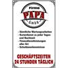 Schatzmix Blechschild Spruch Firma Papa Metallschild Wanddeko 20x30 cm Tin Sign Targa di Metallo da Parete, Lamiera, Multicolore