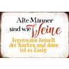 Schatzmix Blechschild Spruch Alte Männer Sind Wie Weine Metallschild 20x30 Deko Tin Sign Targa di Metallo da Parete, Lamiera, Multicolore, 20x30 cm