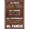 Schatzmix Blechschild Spruch Die Familie Metallschild 20x30 Deko Tin Sign Targa di Metallo da Parete, Lamiera, Multicolore, 20x30 cm