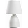 Onli Nano Lampada da Tavolo E14, Bianco, 13 cm x h 19 cm