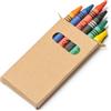 Set di 6 pastelli a cera personalizzato Roly Boreal personalizzate o neutre
