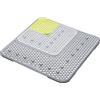 KitchenCraft Tappetino Protettivo per Lavello Regolabile 3 in 1, Plastica, Grigio / Verde, 30.3 x 30.3 x 0.3 cm