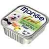 MONGE FRESH FRUIT CANE UMIDO 100 G Paté e Bocconcini con SALMONE E PERA