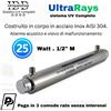 Debatterizzatore UV 25W inox acqua potabile 5 GPM