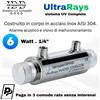 UltraRays sistema UV 6W 1/4 inox sterilizzatore acqua