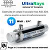 UltraRays sistema UV 11W 1/4 inox sterilizzatore acqua