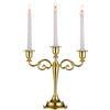 Sziqiqi Candeliere nozze, Candeliere candelabro In lega di zinco, Candeliere della cena a lume di candela, ornamento casa creativo, Oro