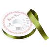 Berisfords 3501 Cypress - Nastro Satinato Double Face in Poliestere da 15 mm x 20 m, Verde cipresso