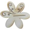 Petra's Bastel News Petra di Platino-News A-TLH170710 10 x Tavolo per Carte, Fiore con Motivo Tribale, in Legno