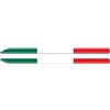 4R Quattroerre.it 10609-e Stripes Strisce Adesive 3D Tricolore Italia per Specchietti