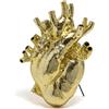 SELETTI vaso a forma di cuore LOVE IN BLOOM GIANT GOLD - 09926