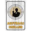 Schatzmix Blechschild Spruch Auftragsgriller Metallschild 20x30 Deko Tin Sign Targa di Metallo da Parete, Lamiera, Multicolore, 20x30 cm