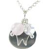 Jane Davis REG036 - Collana da donna con quarzo, argento, 410 mm