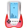 HLF Nuova console di gioco in mattoni con grande schermo La luminosità della retroilluminazione blu può essere regolata in 23 giochi compatibile con batteria al litio e batterie AAA (Rosso)